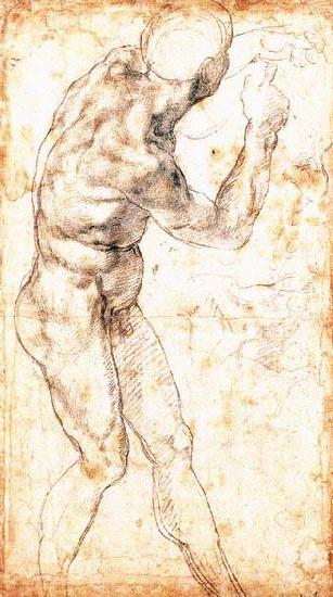 Michelangelo Buonarroti Male Nude Sweden oil painting art